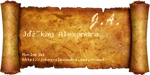 Jókay Alexandra névjegykártya